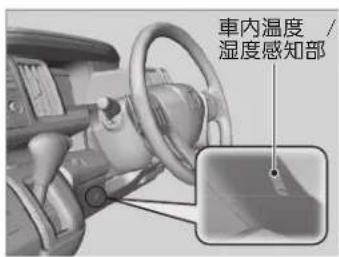 車内温度 / 湿度感知部