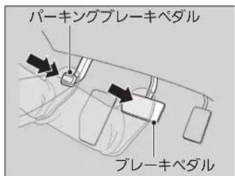 パーキングブレーキペダル ブレーキペダル