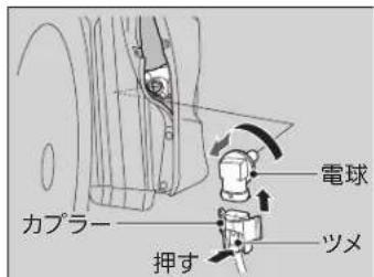 電球 カプラー 押す ツメ