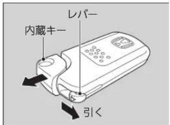 レバー 内蔵キー 引く
