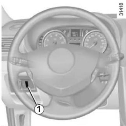 RENAULT Clio (2006) - SEBESSÉGTARTÓ ÉS -HATÁROLÓ: sebességhatároló funkció (2/3) - 1