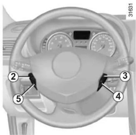 RENAULT Clio (2006) - SEBESSÉGTARTÓ ÉS -HATÁROLÓ: sebességhatároló funkció (1/3) - 2