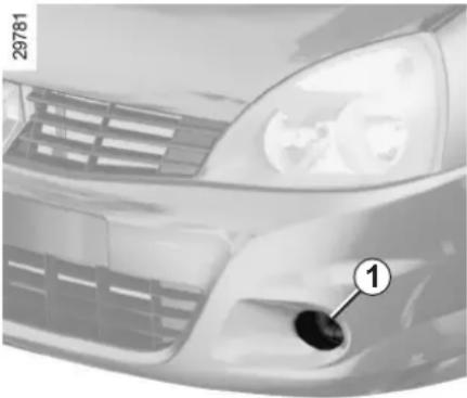 RENAULT Clio (2006) - ELSŐ FÉNYSZÓRÓK: első ködfényszórók, kiegészítő lámpák - 1