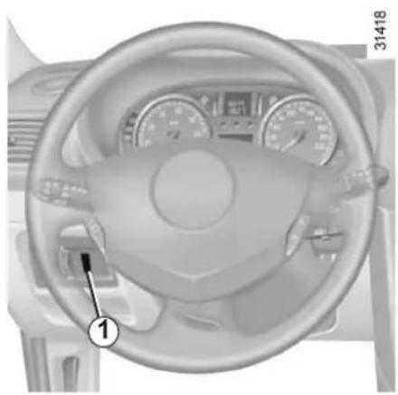 RENAULT Clio (2006) - SEBESSÉGTARTÓ ÉS -HATÁROLÓ: sebességtartó funkció (2/4) - 1