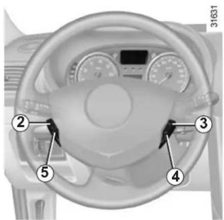 RENAULT Clio (2006) - SEBESSÉGTARTÓ ÉS -HATÁROLÓ: sebességtartó funkció (4/4) - 1