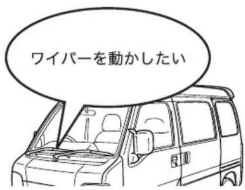 ワイパーを動かしたい