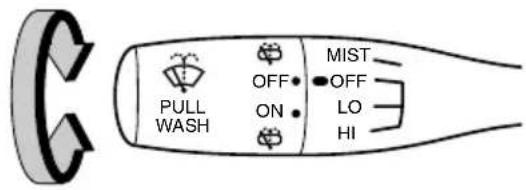 PULL WASH OFF ON MIST OFF LO HI