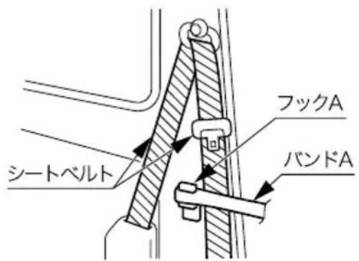シートベルト フックA バンドA