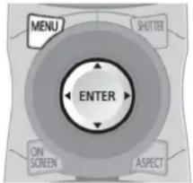 MENU SHUTTER ENTER ON SCREEN ASPECT
