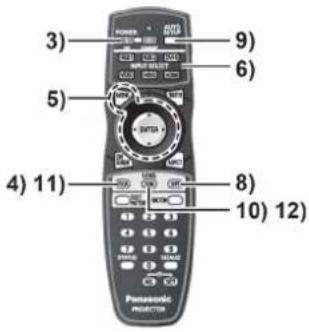 3) 9) 6) 5) 4) 11) 8) 10) 12) Panasonic PROXTER