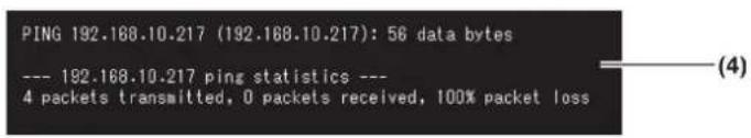 PING 192.188.10.217 (192.188.10.217): 56 data bytes --- 192.188.10.217 ping statistics --- 4 packets transmitted, 0 packets received, 100% packet loss