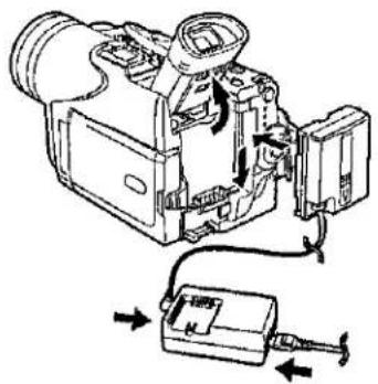 PANASONIC NV-GS70EG - A beépített lítium akkumulátor töltése - 2