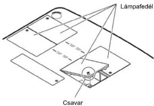 Lámpafedél Csavar