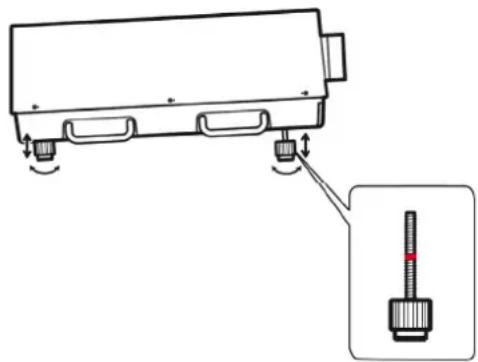 PANASONIC PT-EX16KU - Állítható lábak - 1