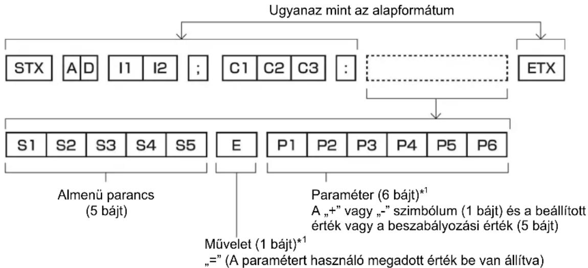 PANASONIC PT-EX16KE - ■ Alapformátum (almenü parancsnál) - 1