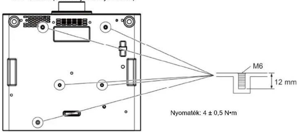 Nyomaték: 4 ± 0,5 N•m M6 12 mm