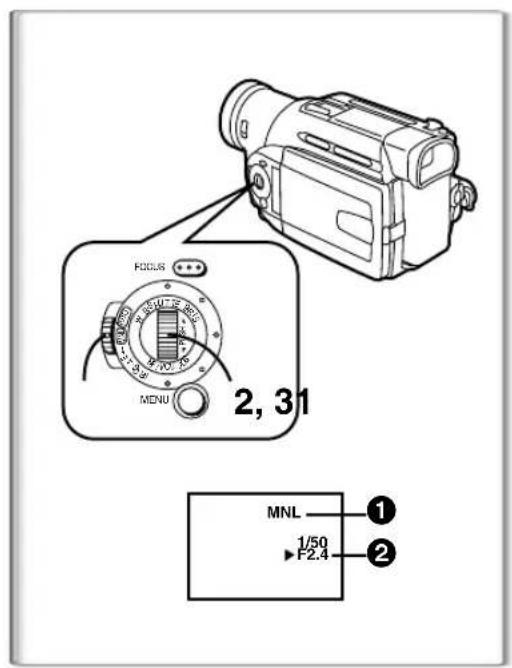PANASONIC NV-DS27 - Visszatérés az automatikus beállításhoz - 1