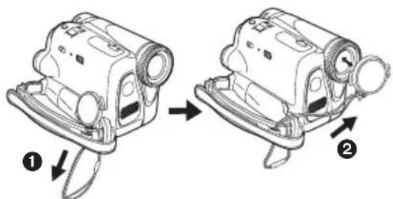 PANASONIC NV-GS38 - 安装镜头盖 - 2