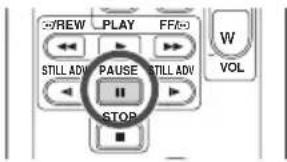 -REW PLAY FF STILL ADV PAUSE STILL ADV STOP W VOL
