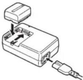 PANASONIC NV-GS38 - Charging the battery - 1