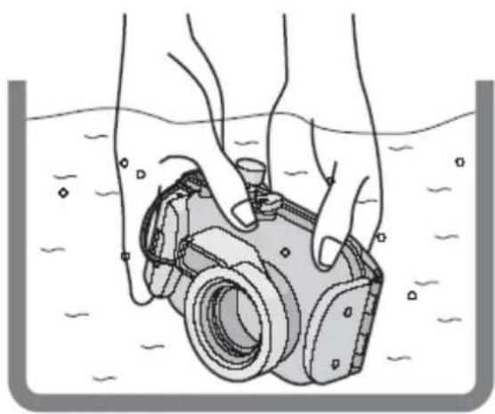 PANASONIC Lumix DMW-MCSF5 - Előkészület – A tok vízhatlanságának ellenőrzése - 1