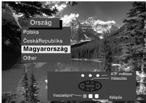Ország Polska ČeskáRepublika Magyarország Other ATP inditása Választás Visszalépní Kilépés