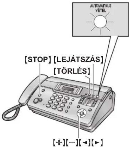 [STOP] [LEJÁTSZÁS] [TÖRLÉS] [+][-][-][-]