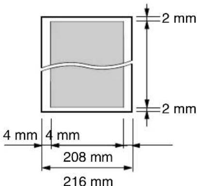 2 mm 2 mm 4 mm 4 mm 208 mm 216 mm
