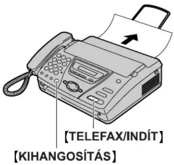 [TELEFAX/INDÍT] [KIHANGOSÍTÁS]