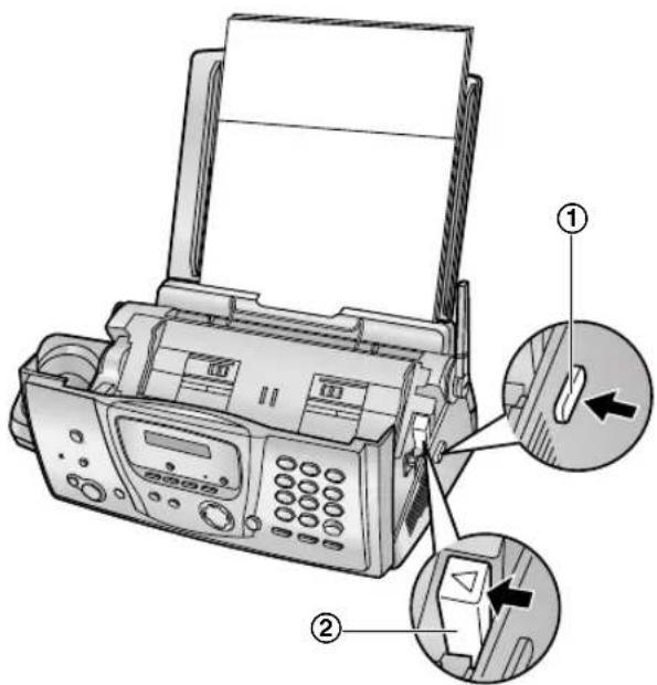 PANASONIC KX-FC238HG - Ha a vételi papír a készüléken belül akadt el - 2