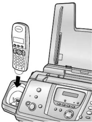 PANASONIC KX-FC238HG - Az akkumulátor töltése - 1
