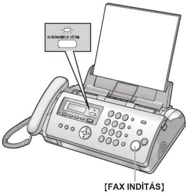 AUTOMATIKUS VÉTEL [FAX INDÍTÁS]