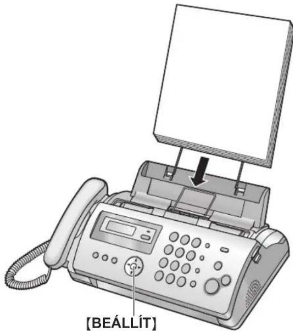 PANASONIC KX-FP218HG - Ha a vételi papír nem megfelelően van a készülékbe helyezve - 1