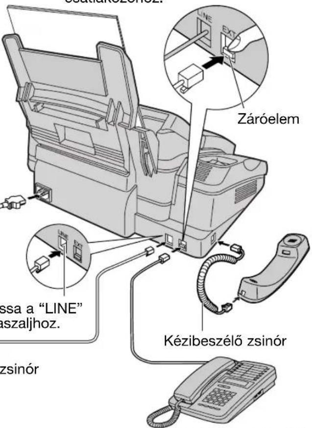 Záróelem ssa a "LINE" aszaljhoz. zsinór Kézibeszélő zsinór