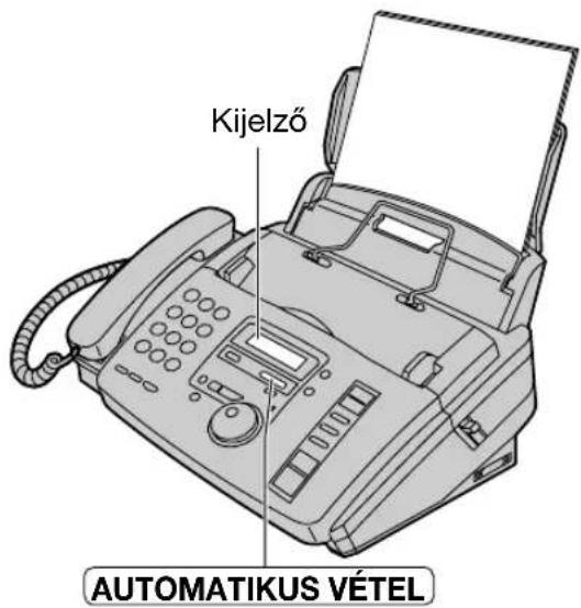 Kijelző AUTOMATIKUS VÉTEL