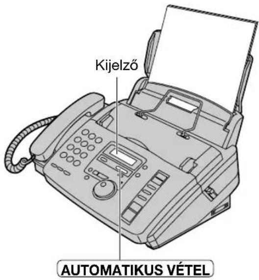 Kijelző AUTOMATIKUS VÉTEL
