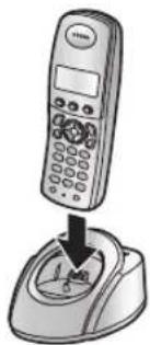 PANASONIC KX-FC962HG - Az akkumulátor töltése - 1