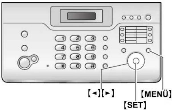 1 2 3 4 5 6 7 8 9 * 0 # [←][→] [MENÜ] [SET]