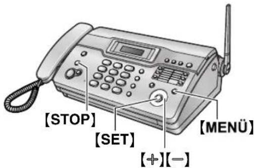 PANASONIC KX-FC962HG - Saját üdvözlő üzenet rögzítése - 1