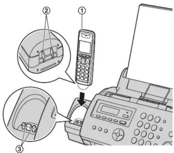 PANASONIC KX-FC268HG - Az akkumulátor töltése - 1