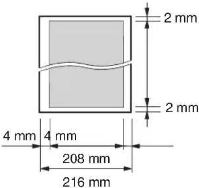 2 mm 2 mm 4 mm 4 mm 208 mm 216 mm