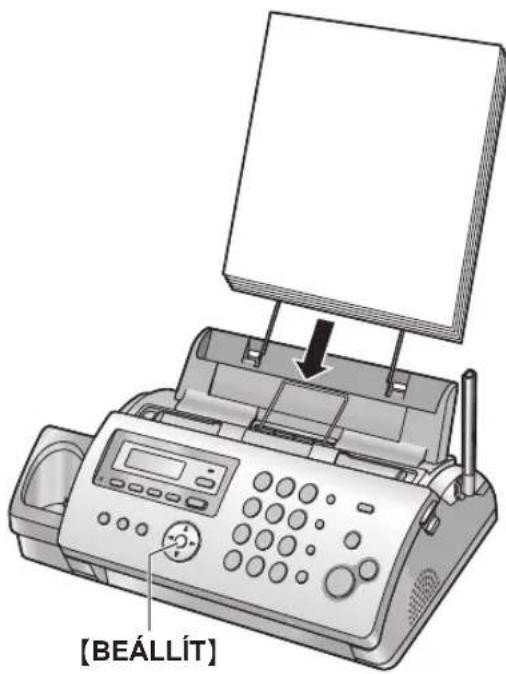 PANASONIC KX-FC228HG - Ha a vételi papír nem megfelelően van a készülékbe helyezve - 1