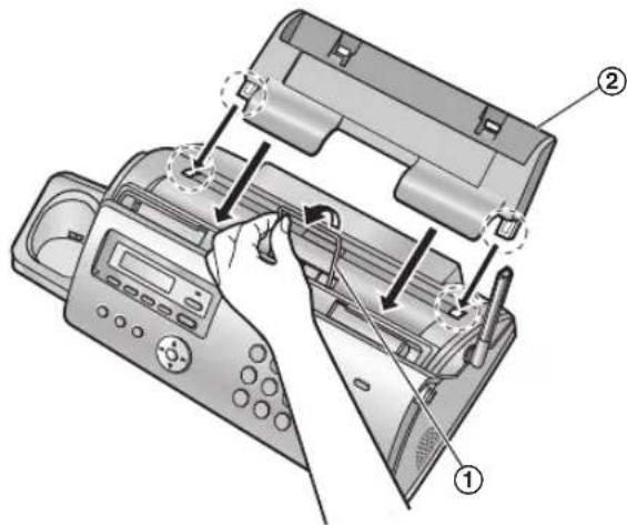 PANASONIC KX-FC228HG - Csukja vissza gondosan az elülsö fedelet. - 2