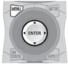 MENU SHUTTER ENTER ON SCREEN ASPECT