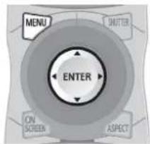 MENU SHUTTER ENTER ON SCREEN ASPECT