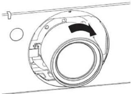 PANASONIC PT-DX800EL - A vetítőlencse behelyezése - 2