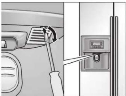 BOSCH KAN58A55RU - Changerl'ampouledans ledistributeurdeglacons etd'eau - 1