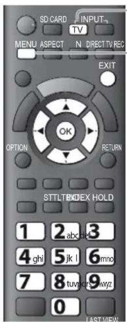 SD CARD INPUT TV MENU ASPECT N DIRECT TV REC EXIT OK OPTION RETURN STTLTBINDEX HOLD 1 2 abc def 3 4 ghi 5 jk l 6 mno 7 8 tuvgcrs wxyz 0 LAST VIEW