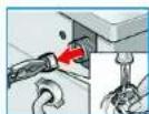 SIEMENS WM10S320EE - Filter in the water inlet hose - 7