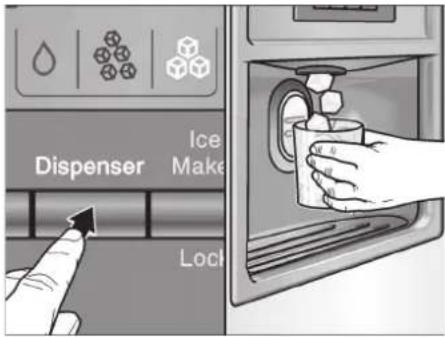 Dispenser Ice Make Lock